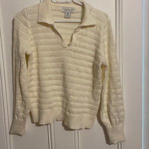 Rachel Zoe knit sweater with collar